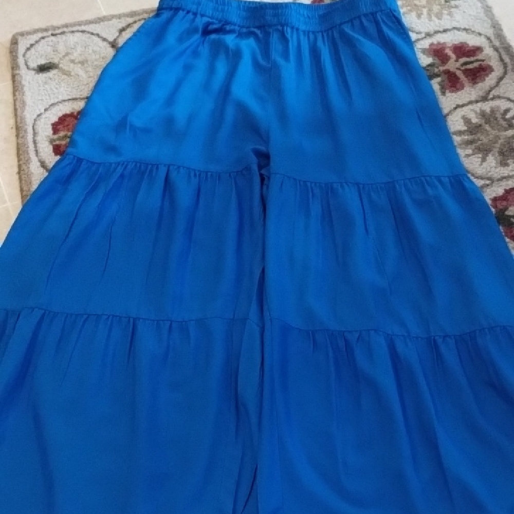 Collections ETC Vibrant Blue Tiered Pants